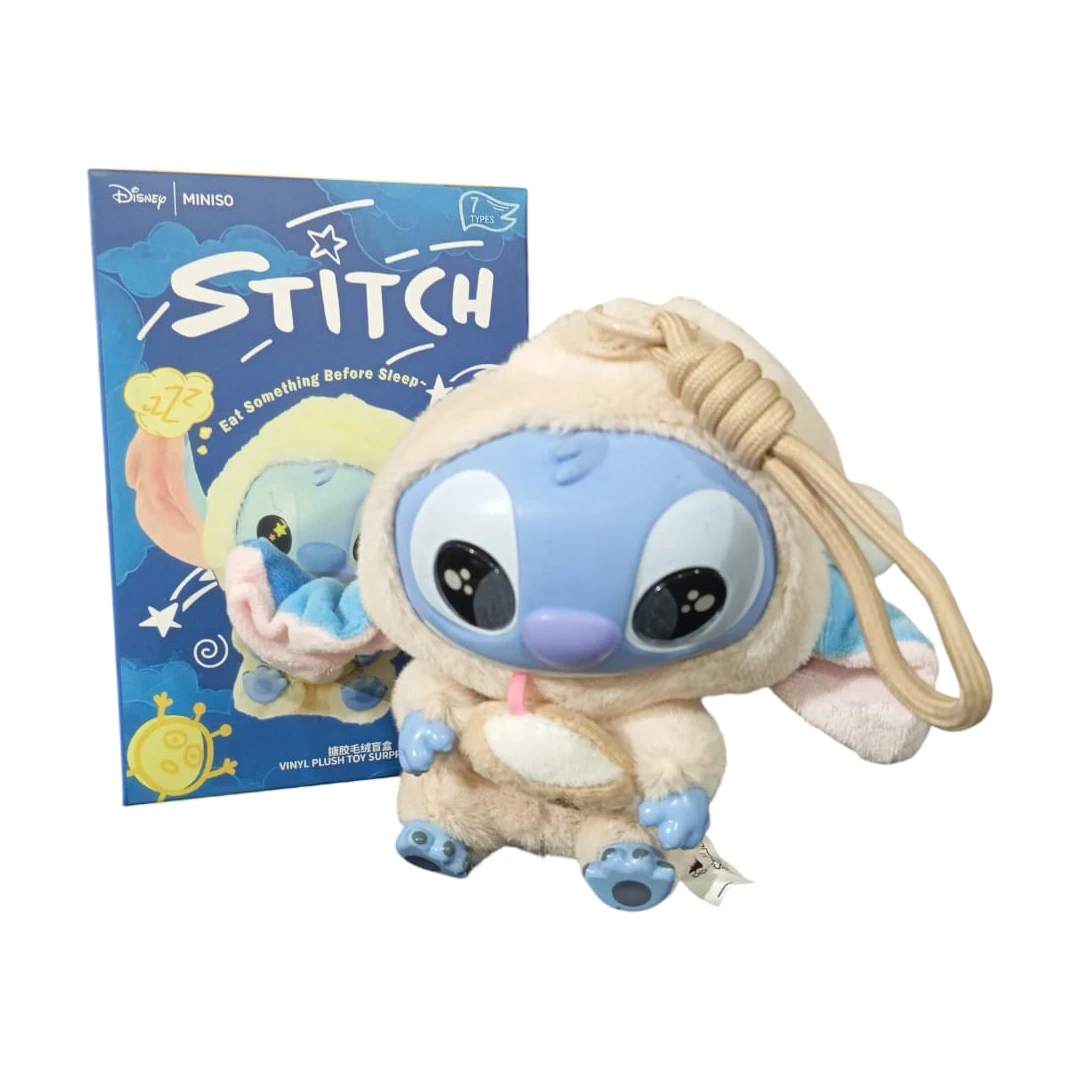 peluche labubu stitch miniso