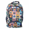 mochila escolar 44cm adaptable a carro